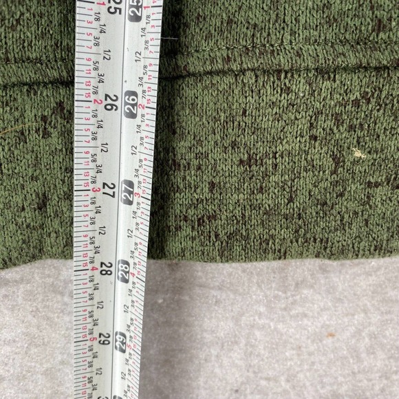 Eddie Bauer Fleece Henley Pullover Mens XL Green Radiator Snap Sweater NICE!!! - Picture 10 of 11